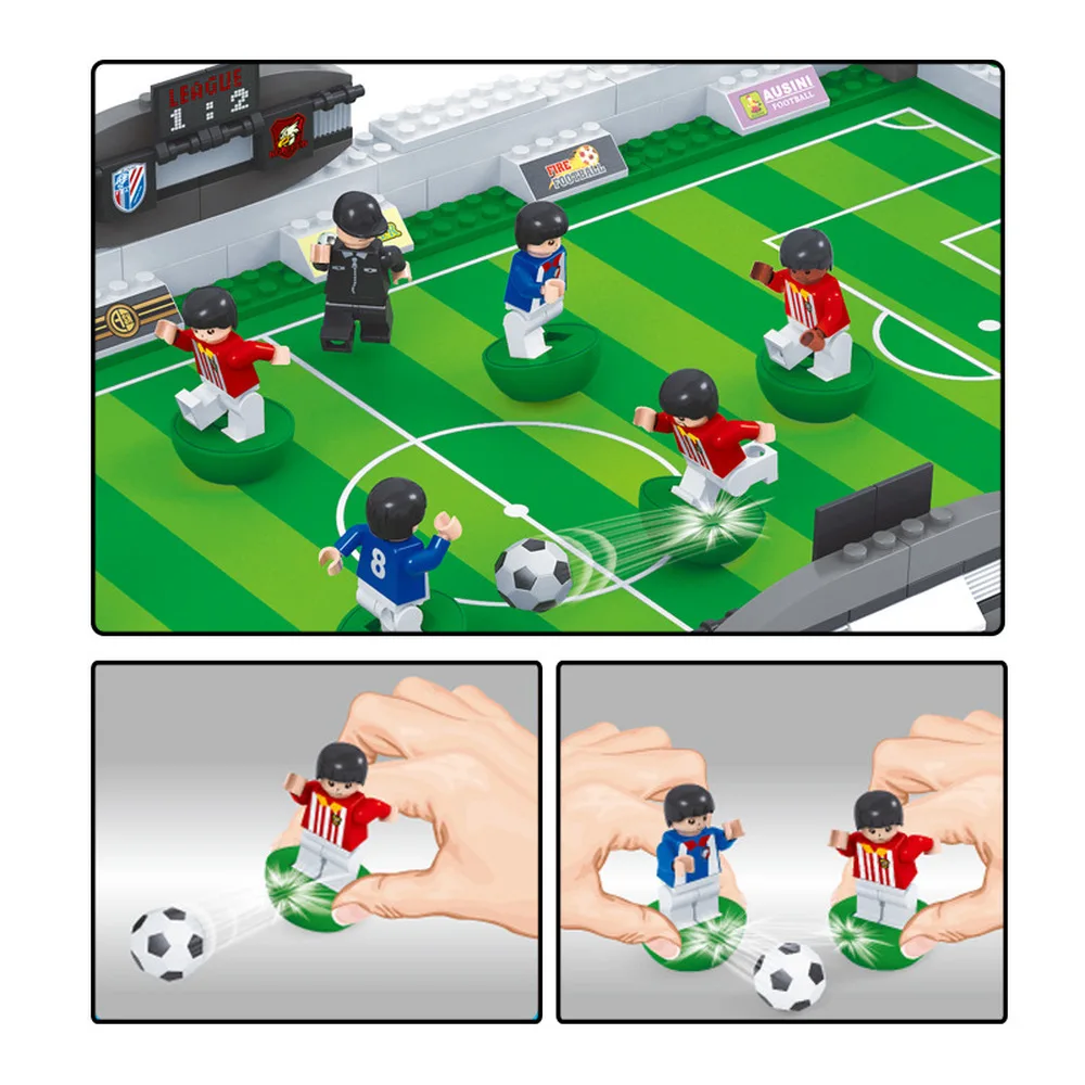 New 381pcs World Cup Soccer Stadium Football Player National Team Building Blocks Sets Education Kid Toys for Children Gifts | Игрушки и