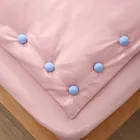 Зажимы для простыни, 4 шт., Нескользящие, однотонные, в форме гриба