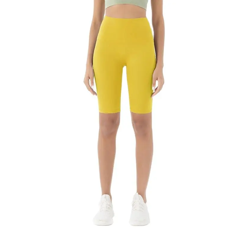 

2021 двухсторонние штаны для йоги без помех с эффектом шлифовки и высокой талией, персиковые узкие шорты для йоги с пятью точками, штаны для фи...