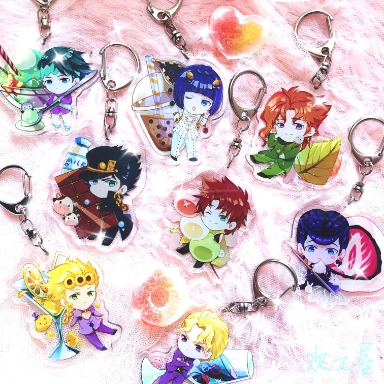 

Приключения Джоджо летний десерт Леоне abbacchio Higashikata Josuke акриловые мультфильм кулон сумка декоративный брелок игрушка Косплэй