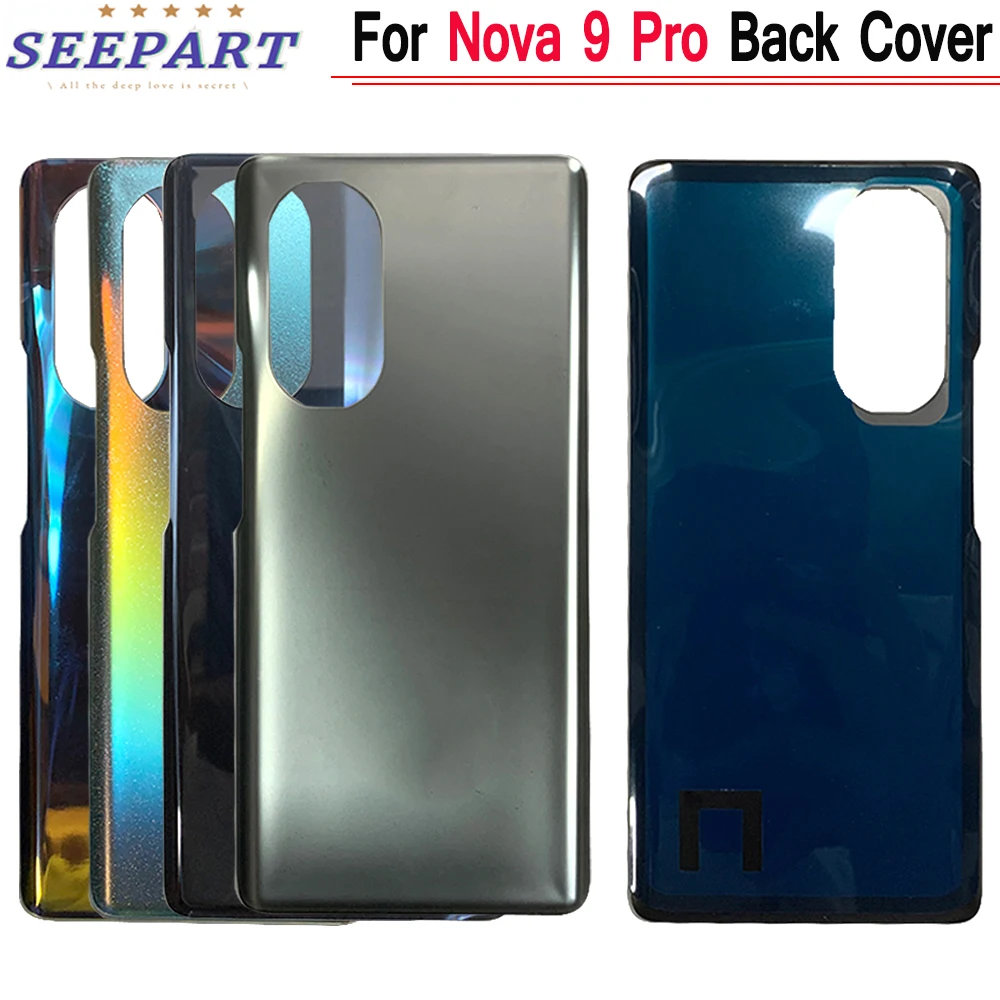 

For Huawei Honor Nova 9 NAM-LX9 Back Battery Cover Door Rear Glass Housing Case For Nova 9 Pro RTE-AL00 Battery Cover Housing