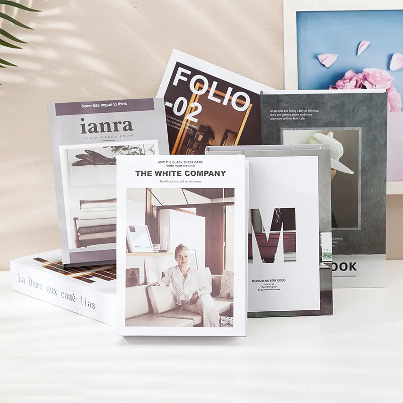 Поддельные книги декорации Имитационные учебники миниатюрные реквизиты