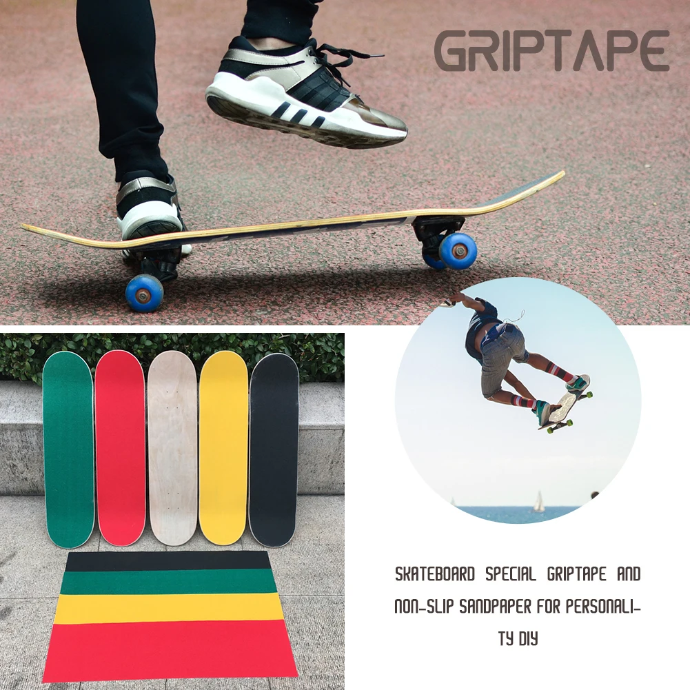 

Skateboard 4 Wheel Sandpaper Griptape Wear-Resistant Thickening Large Deck Sandpaper Griptape For Skateboarding Sticker 84x23cm