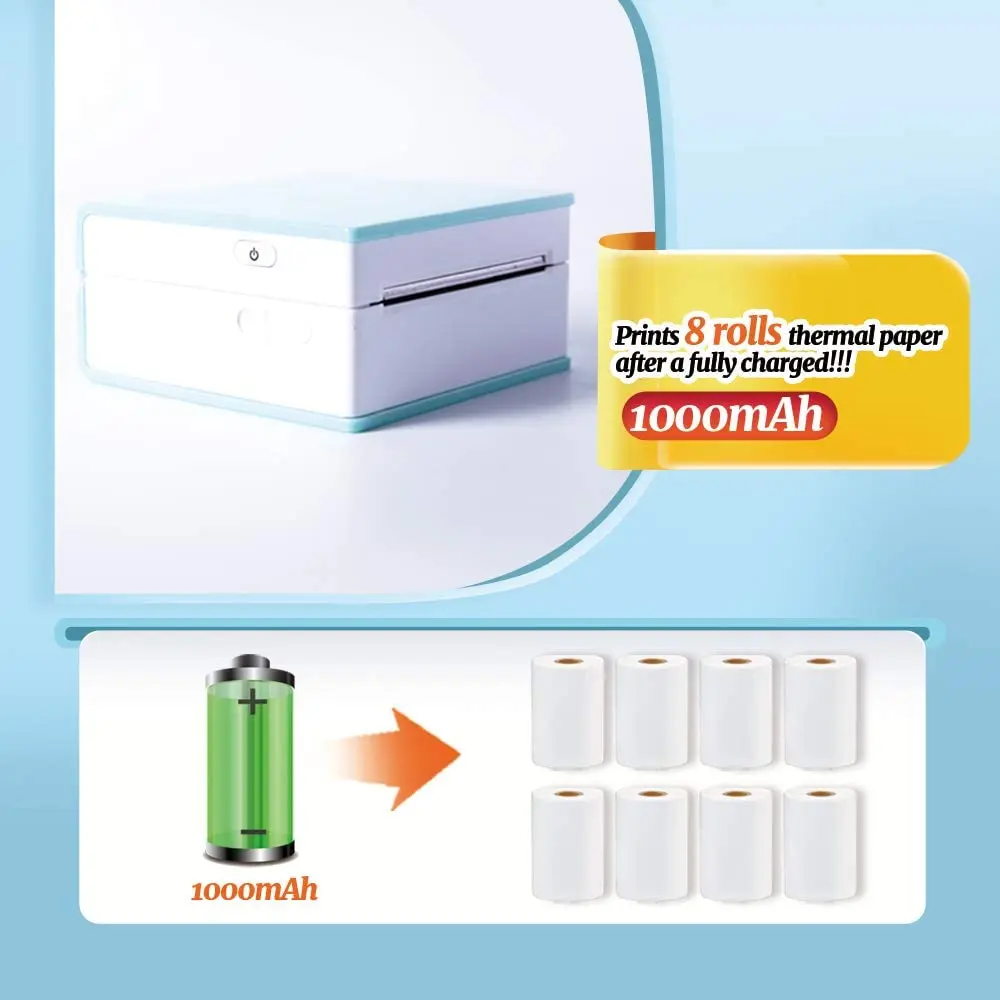 Мини-принтер для фотографий Phomemo M02 карманный беспроводной термопринтер iphone |