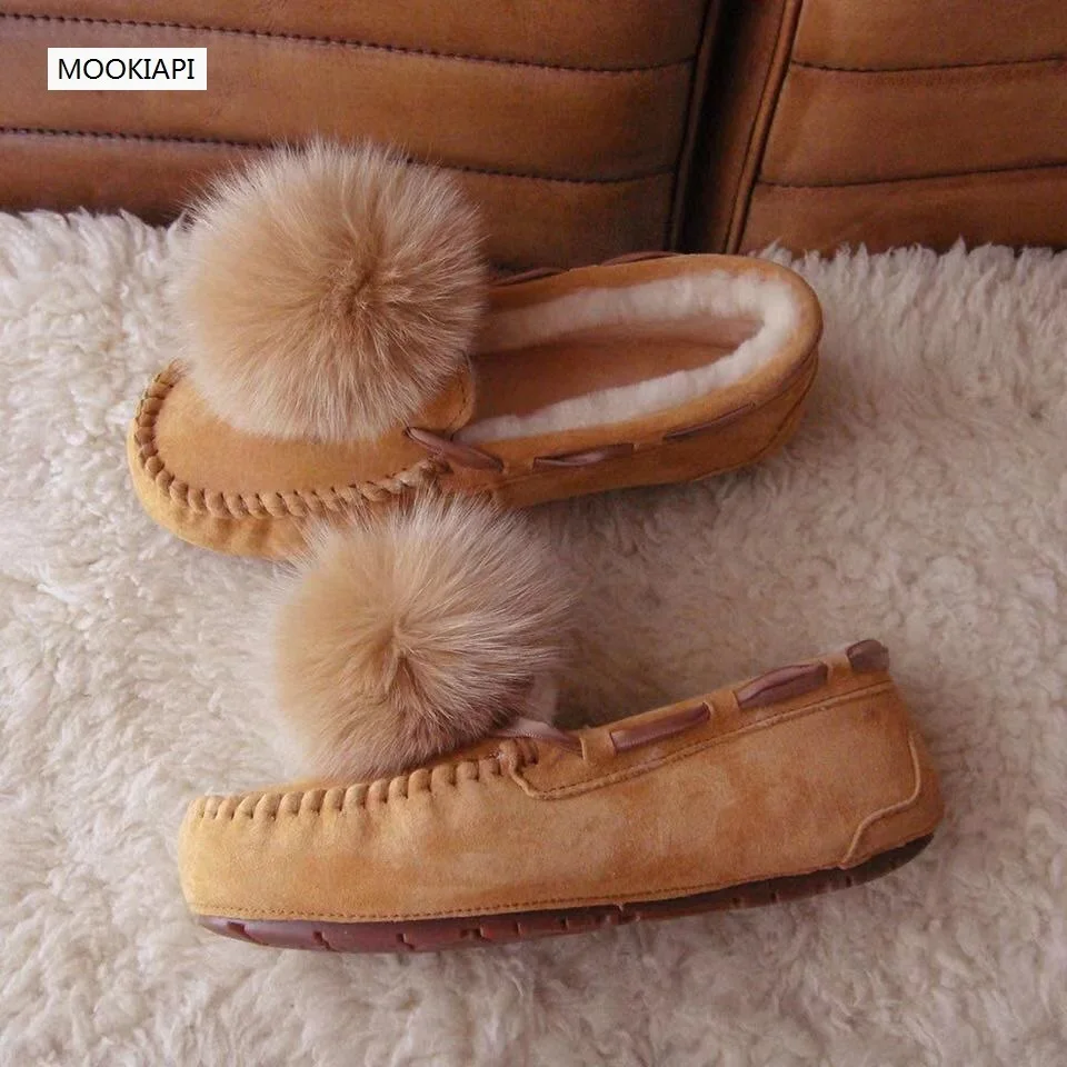 В 2019 году сапоги из овчины и шерсти для женщин снега чистой четыре цвета