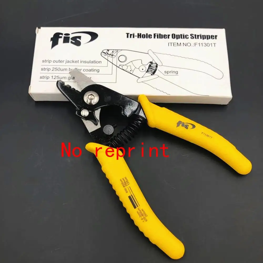 

5pcs/lot F11301T Miller clamp Fiber stripping pliers F11301T FIS Tri-Hole Fiber Optic Stripper Miller Wire stripper
