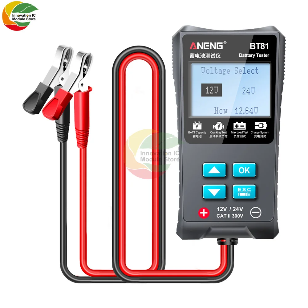 Тестер батареи BT81 инструмент для проверки емкости внутреннего сопротивления 12-24