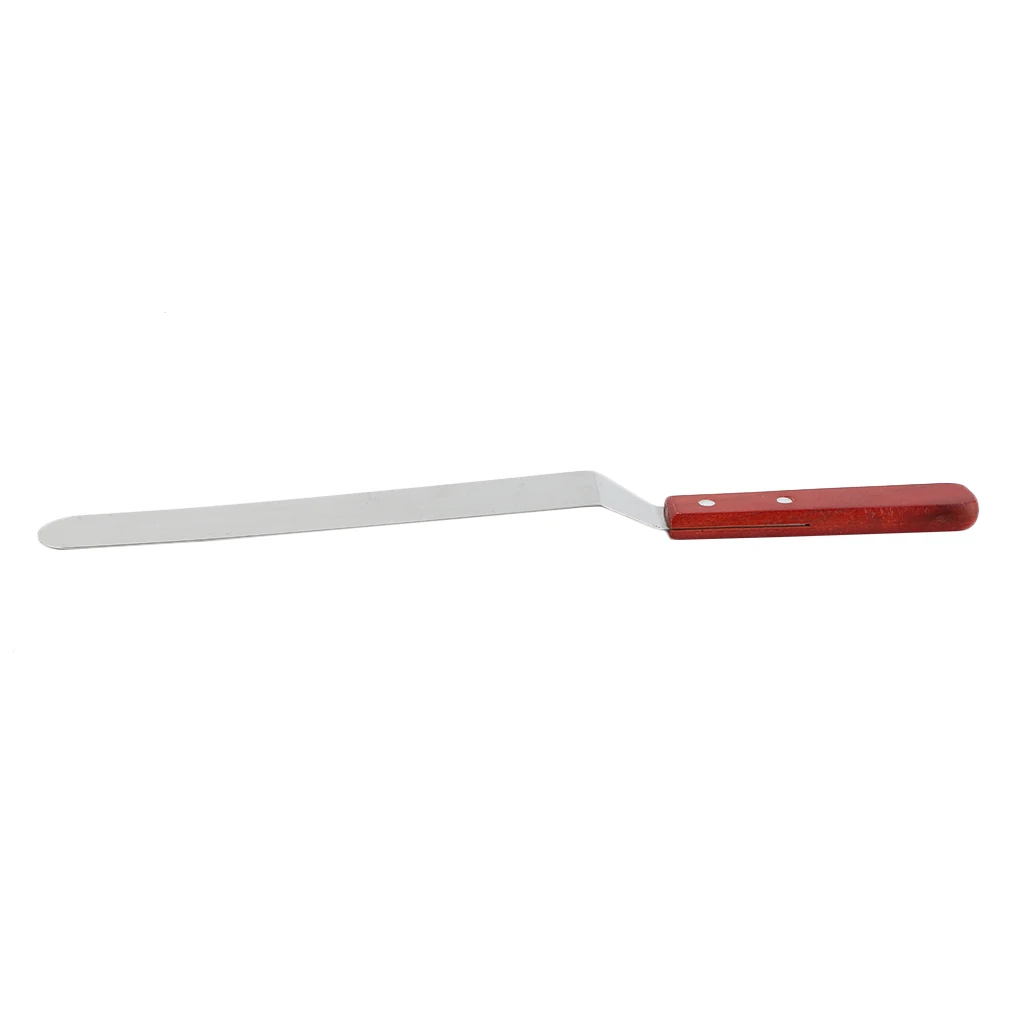 6/8/10 Inch Stainless Steel Butter Cake Cream Knife Spatula Wooden Handle Kitchen Smoother Spreader Fondant Pastry Decor |