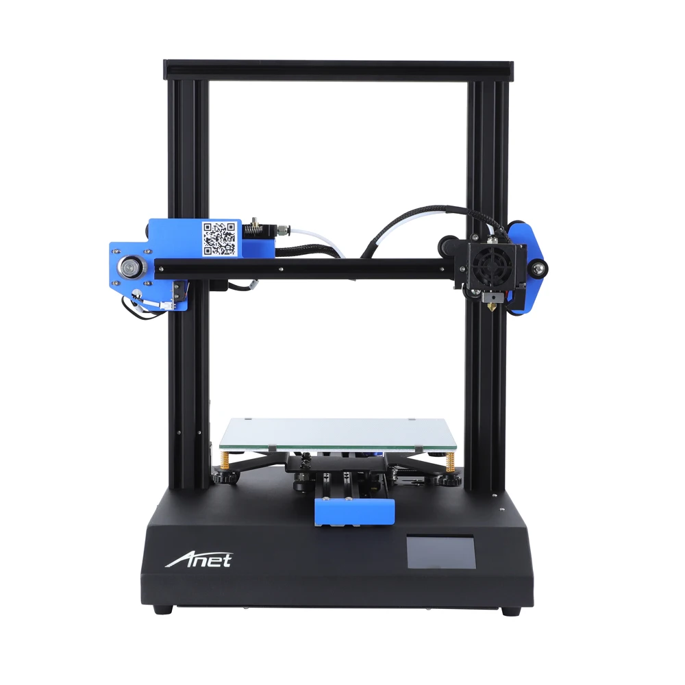 Новый 3D принтер Anet ET4 X с выемкой из нити напоминание о продолжении печати стол