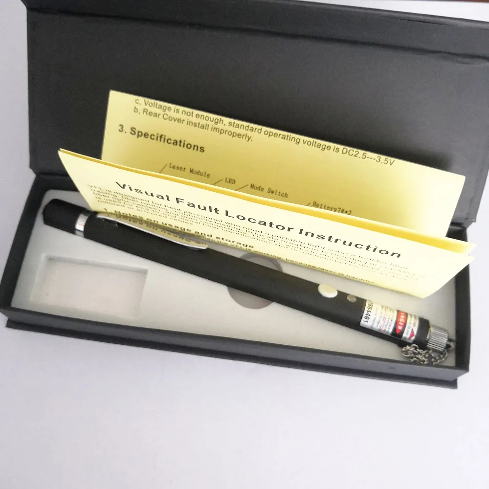 Бесплатная доставка 650нм волоконно-оптический лазерный прибор Визуальный