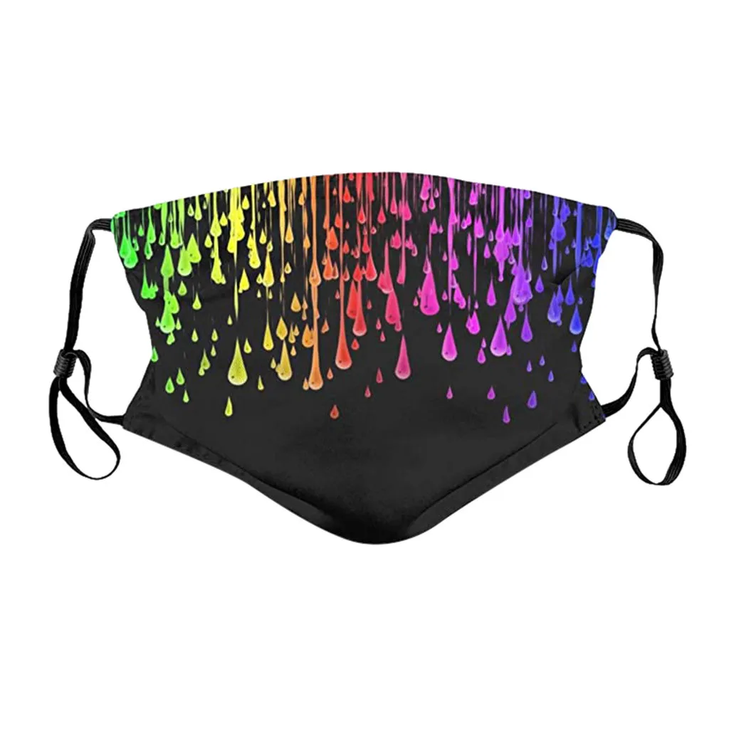 Тканевая маска для лица модная Пылезащитная ветрозащитная туманная Дымчатая