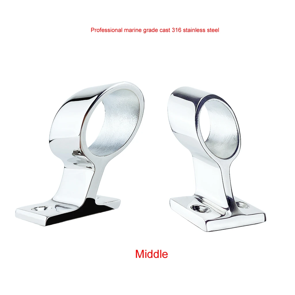 

Marine Grade 316 Stainless Steel Boat Hand Rail Fitting Marine Railing Support Bracket Tube Stanchion Hardware Yacht Accessories