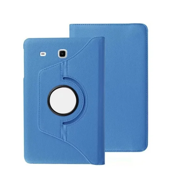 Blue Чехол для samsung Galaxy Tab E 8,0 SM-T377 T375 T378 чехол 360 Вращение Смарт PU чехол для samsung Tab E 8,0 T377 Чехол подставка - Цвет: Blue