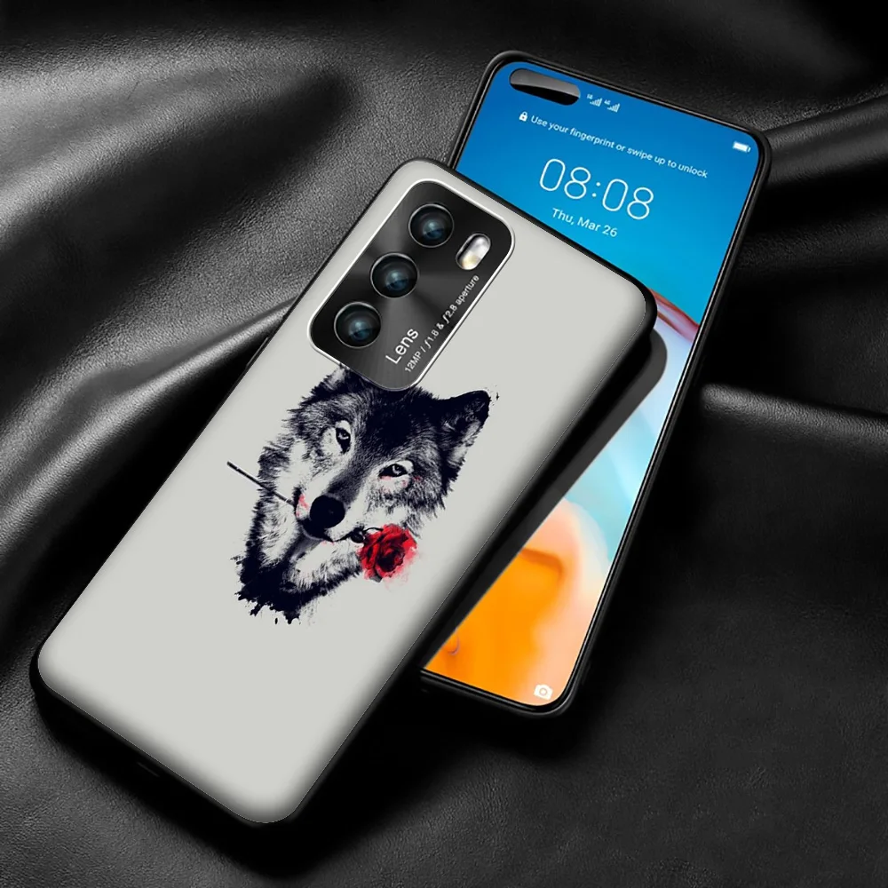 Чехол Lavaza с изображением Льва и Волка для Huawei P8 P9 P10 P20 P30 Y6 Y7 Y9 Lite Pro P Smart Nova 2i 3i Mini 2017
