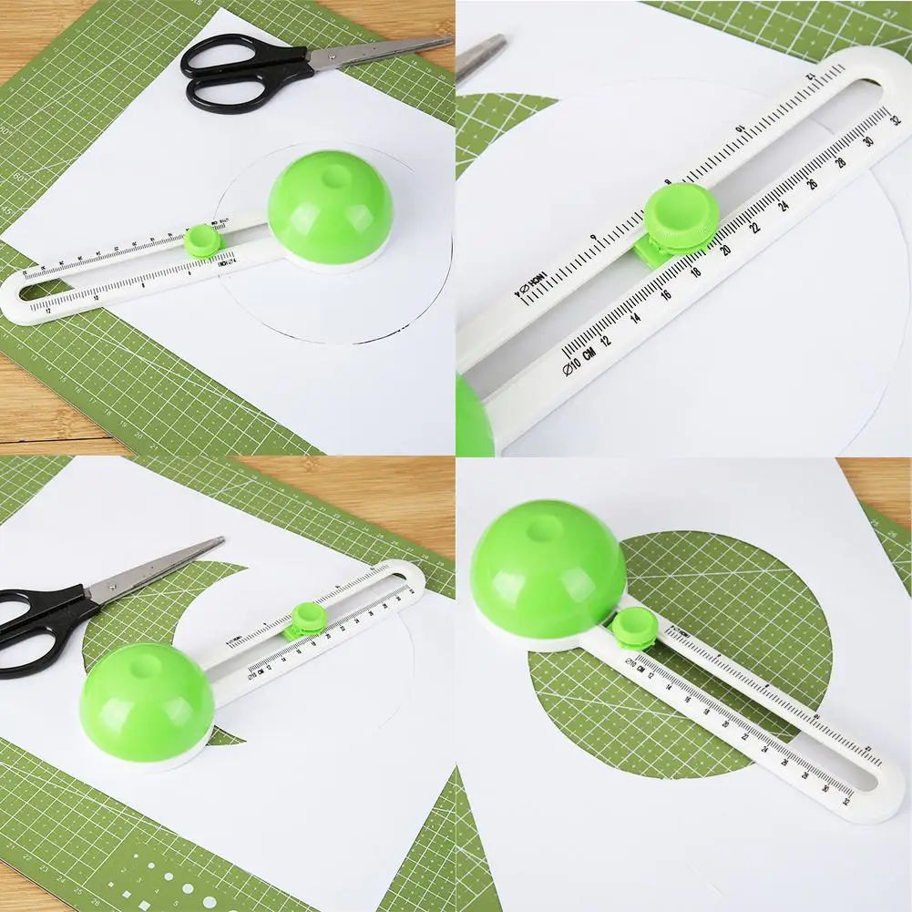 Круглый нож для резки лоскутный компас резак резцы скрапбукинга бумаги сделай