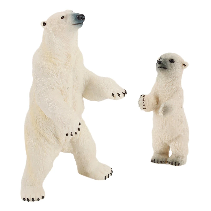 

Simulation Arctic Animal Polar Bear Model Toy White Bear Animals Toys Figurines Home Decor Preschool Educational Toys