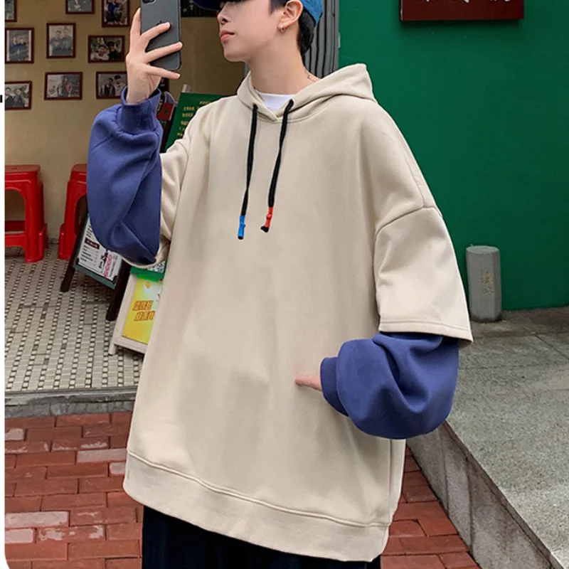 

Fall New Hooded Pullover Sweatshirt Baseball Clothing Jacket Men's Loose Autumn Winter Trend Boys Solid Color Baseball Uniform