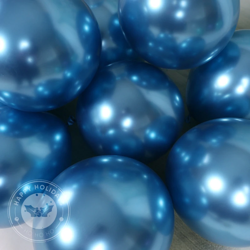 

5inch 10inch Glossy Metal Blue Balloons Thick Chrome Metallic Helium Balloon Air Balls Globos Wedding Birthday Party Decor