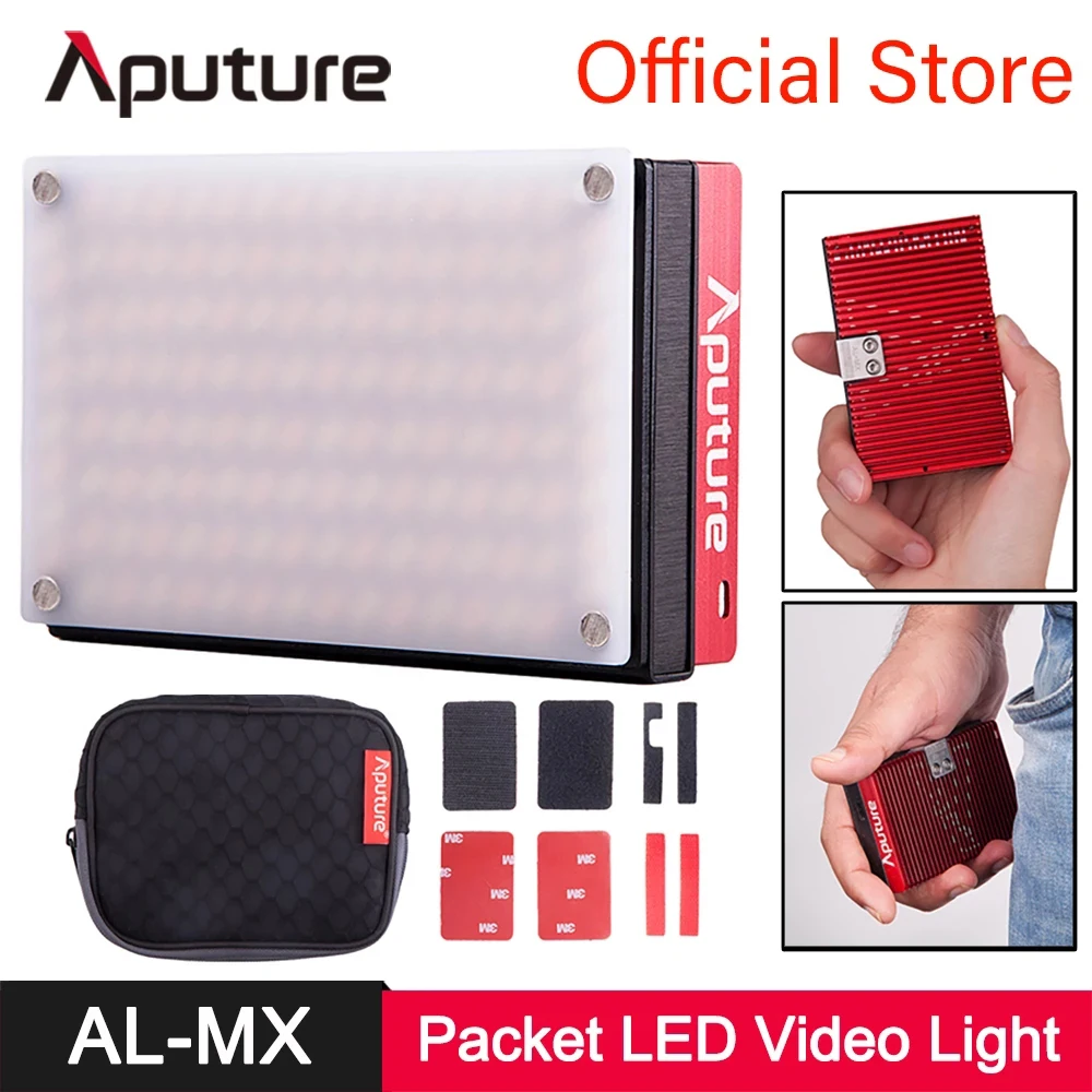 

Aputure AL-MX LED Video Light Color Temperature 2800-6500k TLCI/CRI 95+ On Camera Fill Light Pocket Sized Tiny LED Lighting