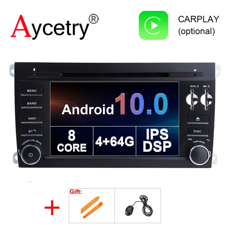 Автомагнитола 2 Din Android 10 GPS экран для Porsche Cayenne S GTS 2003 2010 умный видеоплеер dvd плеер