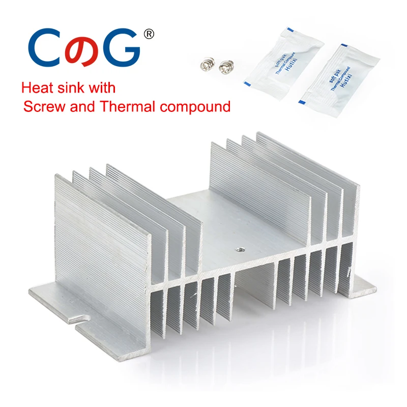 CG 60A 80A 100A DD SSR Однофазный DC Управление теплоотвод 12V 24V 32V постоянного тока до 5V 110V