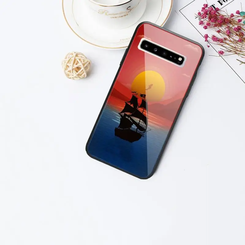 

Setting Sun Glass Phone Case For Samsung Galaxy S20 Ultra S10 S9 S8 S7 Plus Edge S10 E Lite Note 8 9 10 Pro Cover