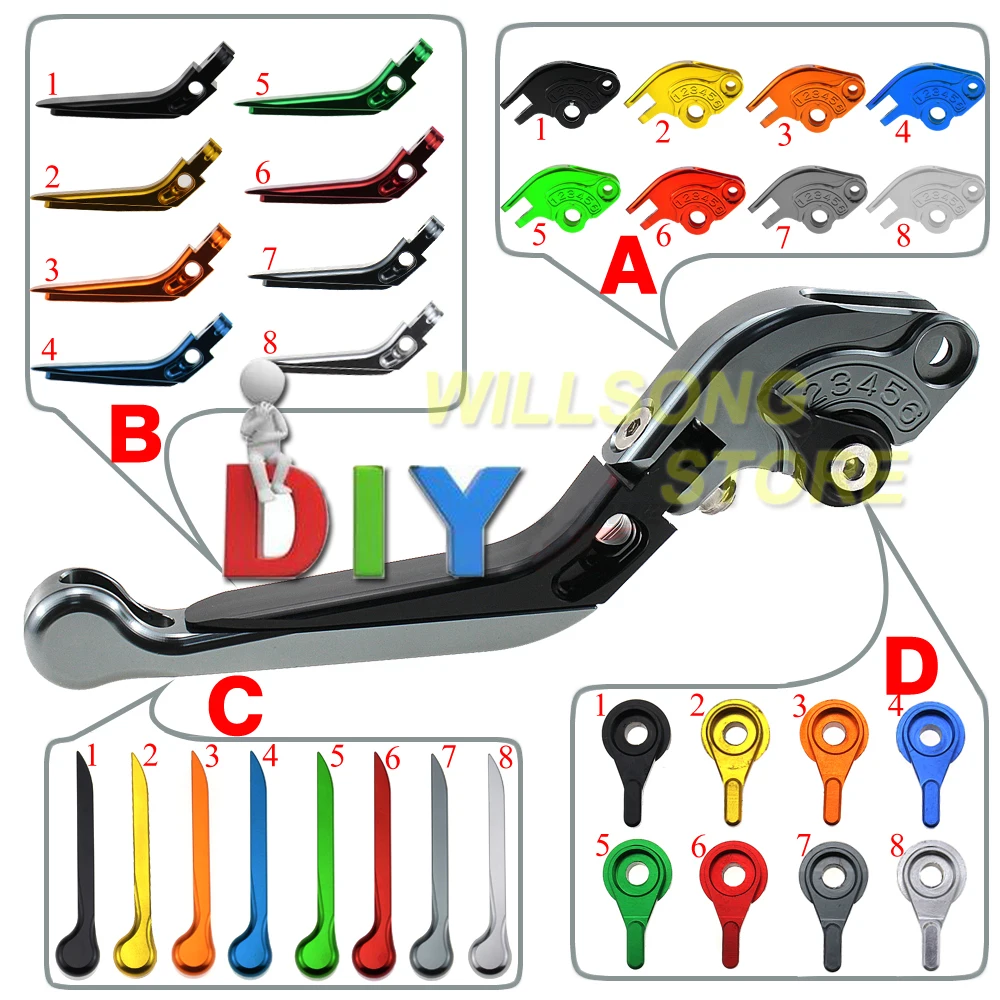 

Adjustable Brake Clutch Lever Folding Extendable Levers For YAMAHA MT25 MT03 YZF-R25 YZF-R3 Motorcycle Accessories Parts CNC