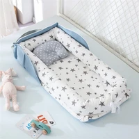 portable baby nest bed for boys girls travel bed infant cotton cradle crib baby bassinet newborn bed