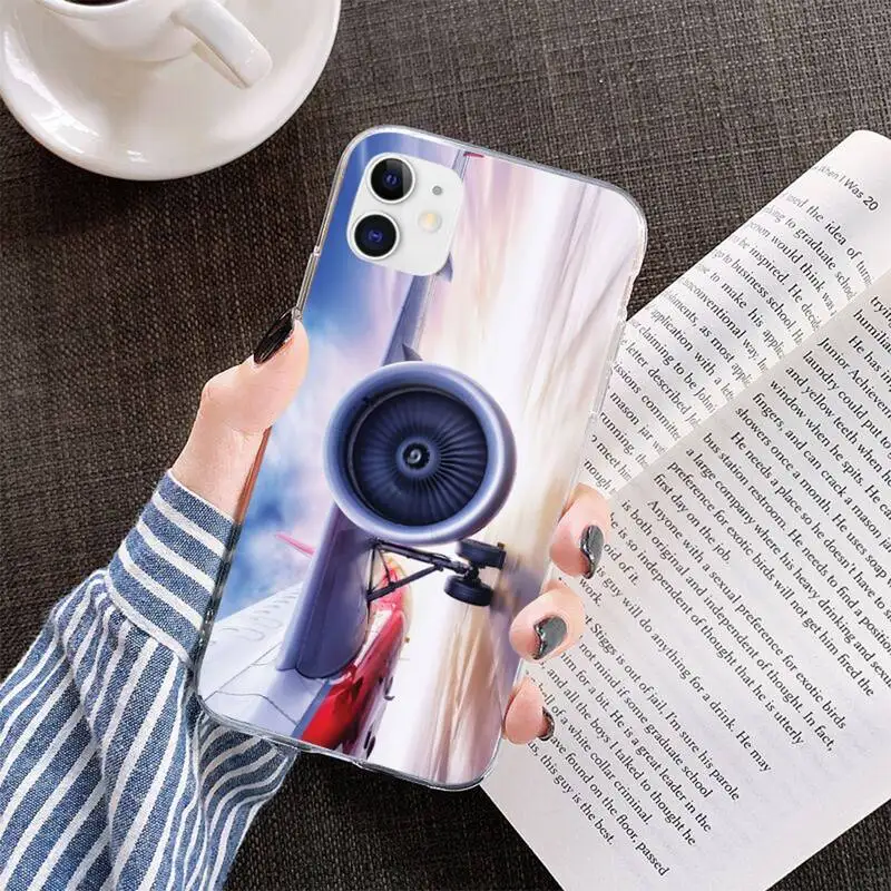 Винтажный чехол для телефона с изображением самолета двигателя заката iphone 12 pro max