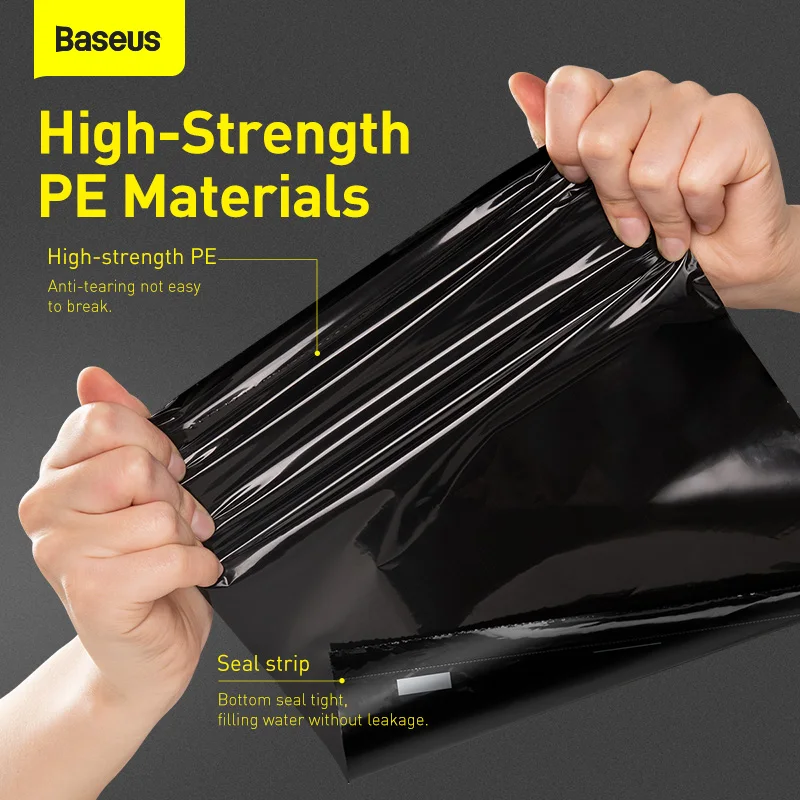Baseus Car Organizer Backseat Storage Bag Trash Bin Metal Can Dustbin Alloy Garbage for Auto Back Seat Accessories |