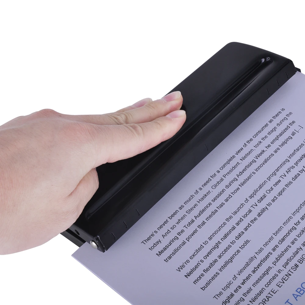 6 отверстий Дырокол свободный лист стандарт для перфорации бумаги Регулируемый