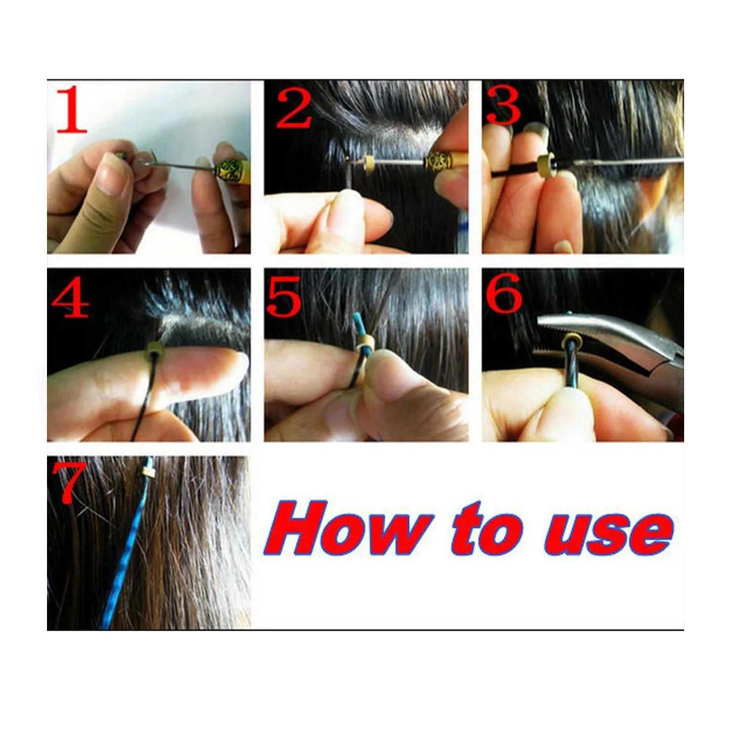 55 шт. разноцветные синтетические перышки для наращивания волос набор