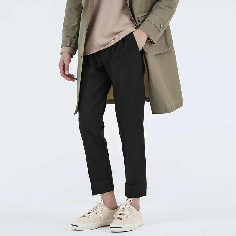 

Men Pants Solid Color Joggers Button Streetwear Pockets Fashion Casual Trousers 2021 Loose Leisure Pantalones Hombre 5XL INCERUN