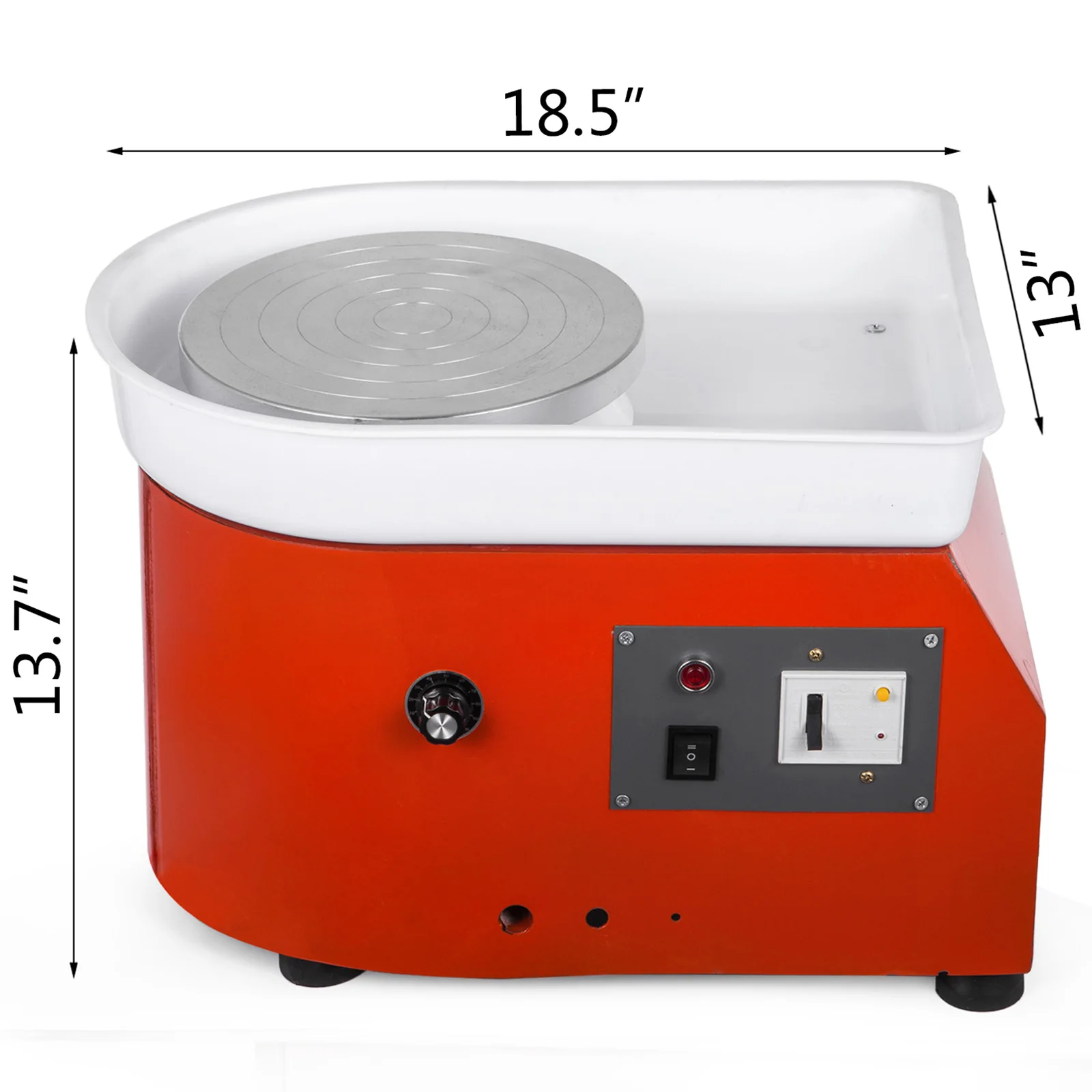 

VEVOR Electric Pottery Wheel Machine 350W 25cm w/ Tool Manual Speed Control DIY Crafts