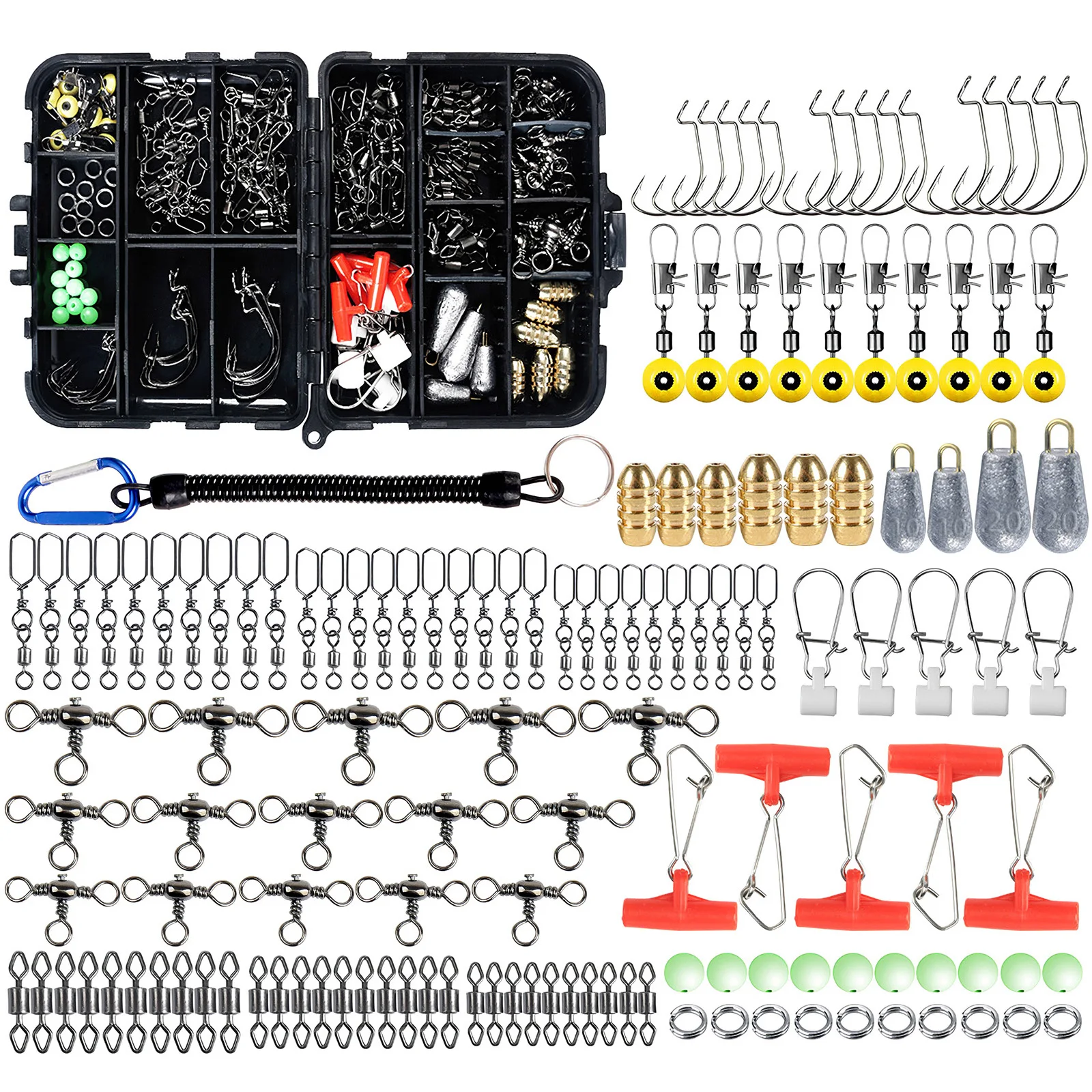 420 шт./кор. Рыболовные Снасти Коробка Набор аксессуаров для ванной комнаты с