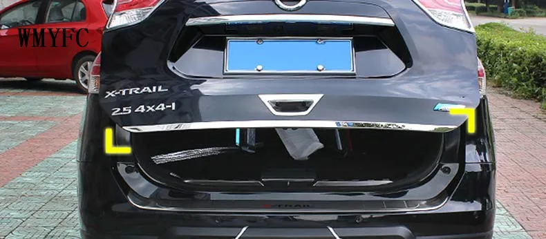 Подходит для Nissan X Trail Rogue 2014 2020 2021 Нержавеющая сталь задний багажник задней двери