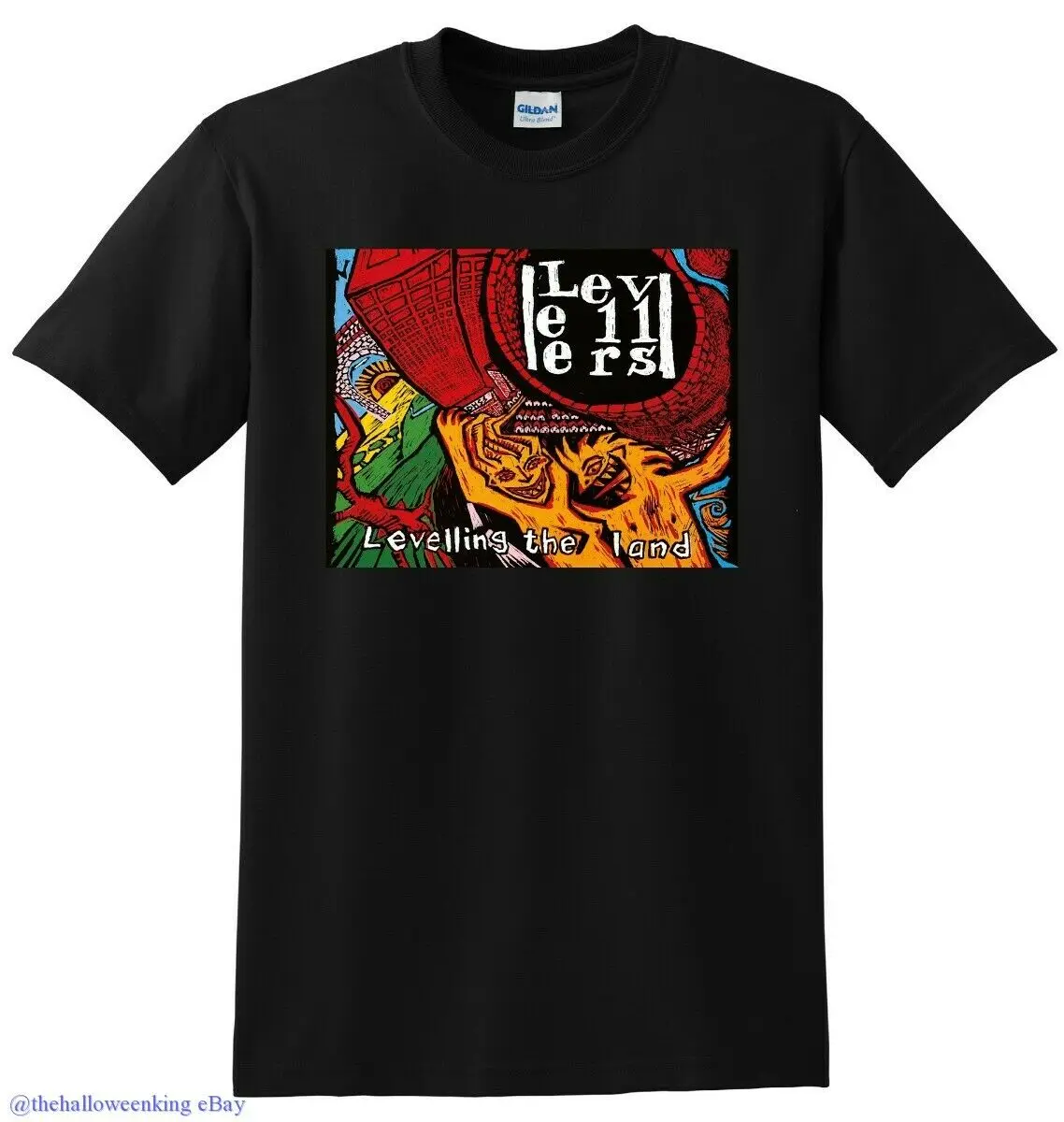 THE LEVELLERS футболка выравнивание земли винил cd Обложка маленький средний большой