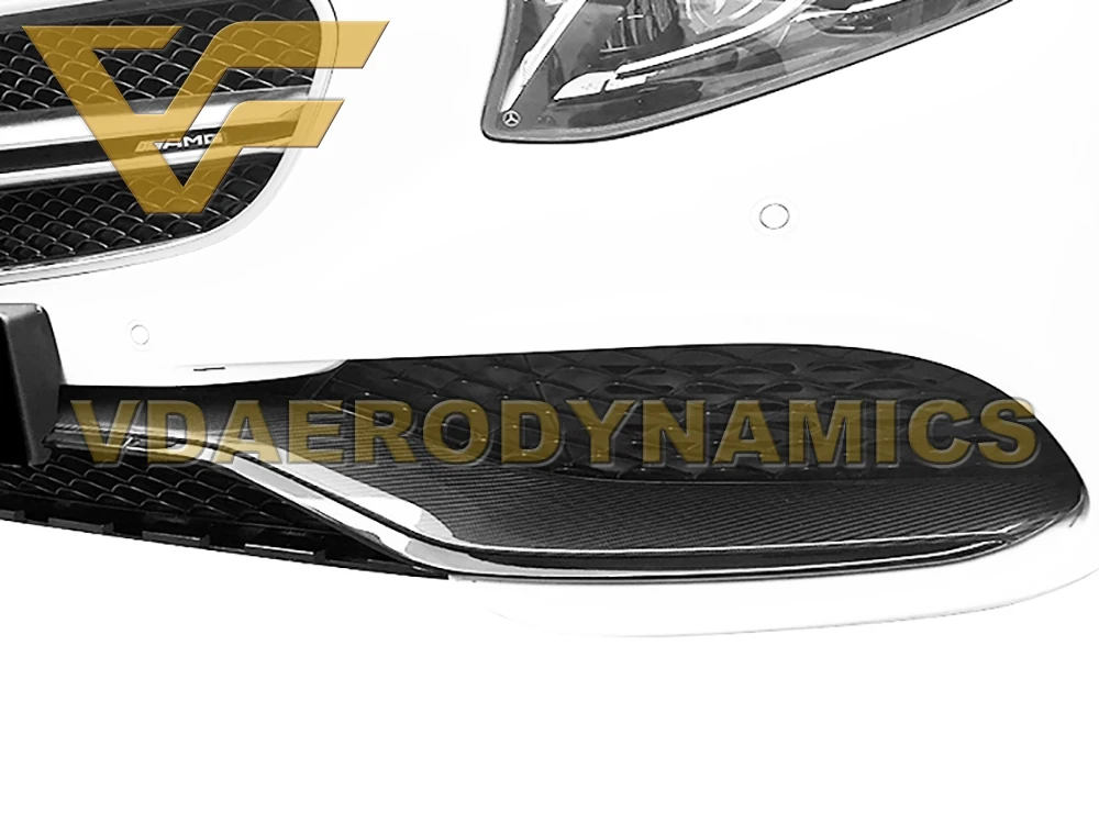 Suitable For 14-16 Benz S Class W217 C217 S63 Coupe VAD-OEM Carbon Fiber Front Lip With Canards Splitter Bumper Body Kit | Автомобили и