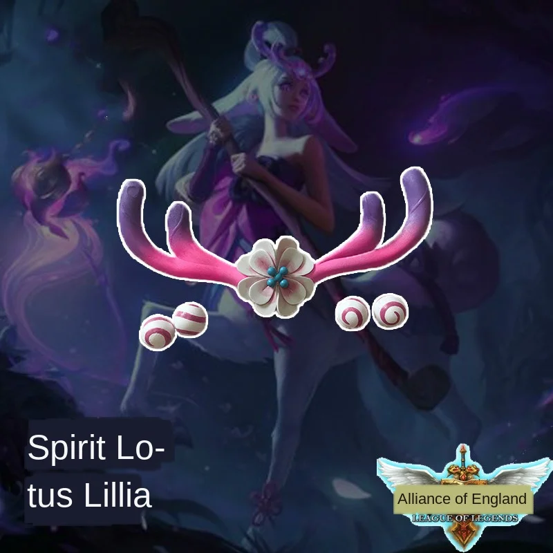 

YOYOCOS Lillia Spirit Blossom Cosplay LOL Prop Headwear Cute Halloween Anime Cosplay Costumes Kids Party Gift Wholesale 2020 New