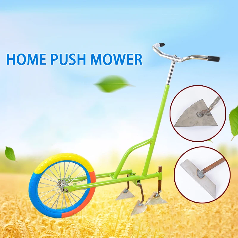 Household small hand push weeder tiller tumbling soil tillage rotary tiller mower agricultural tools