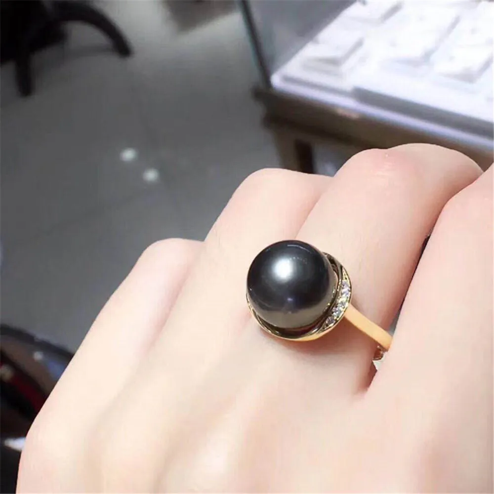 

Fashion Rings Resizable Design Rings Base 925 Sterling Silver Pearl Rings Settings Women DIY Pearl Rings Accessory No Pearl