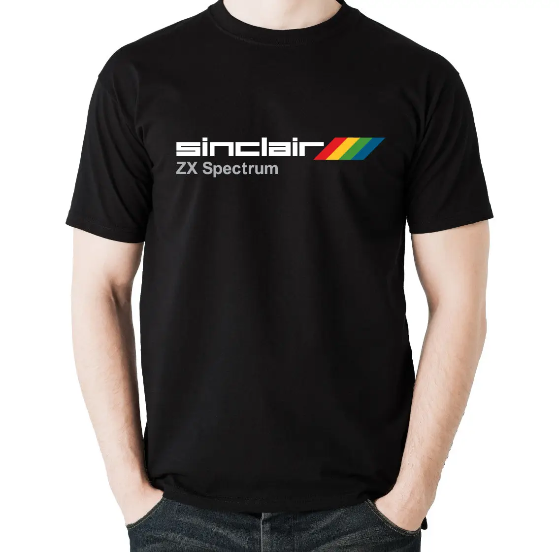 

100% Cotton T-shirt Tee Shirts Personality Inspired By Sinclair Zx Spectrum Gray Men T-Shirt Full T Shirts For Men