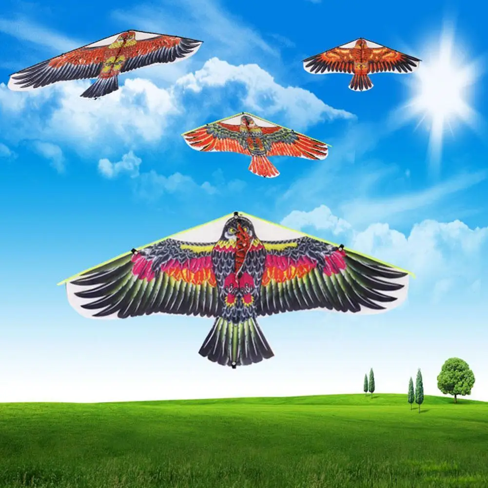 

Eagle Kite With 50 Meter Kite Line Outdoor Toys Gift For Children Flying Bird Kites Garden Outdoor Kite Accessories Random R6H8