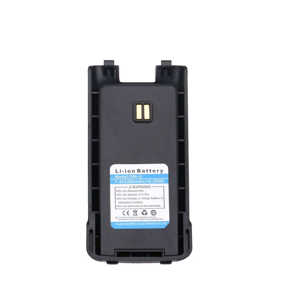 Оригинальная DM-X батарея 7,4 V 2200 mAh литий-ионная батарея для Baofeng DM-X gps DMR Digitale Analogico walkie Talkie