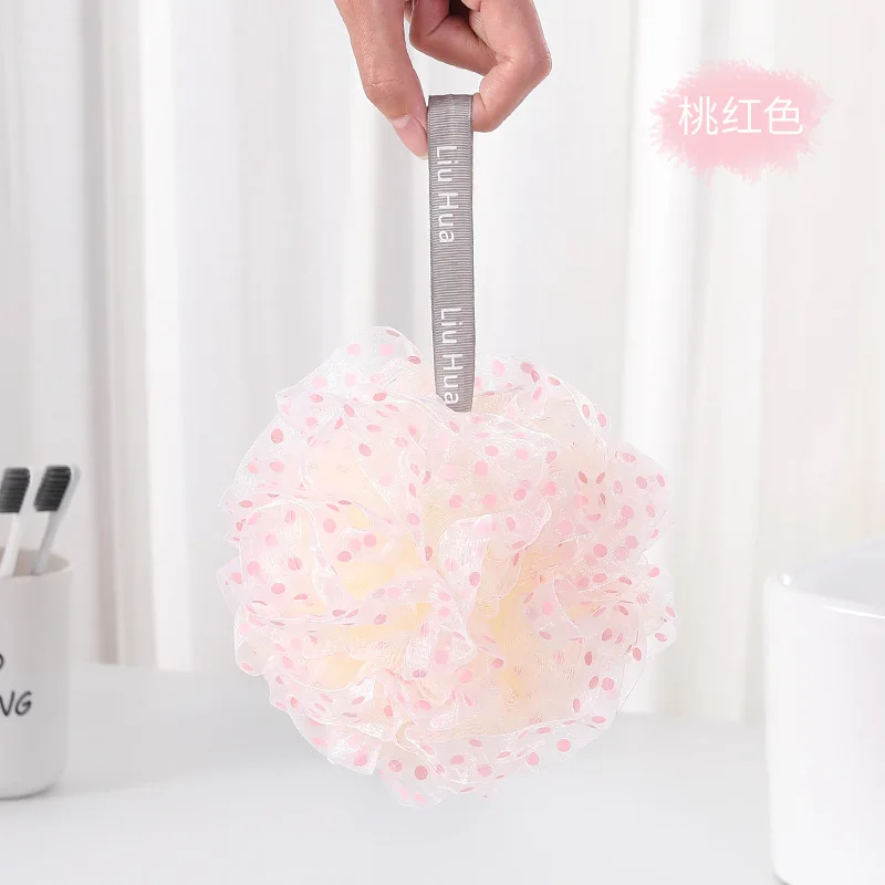 Exfoliating Bath Ball Soft Sponge Nylon Cleaning Brush Shower Puff Body Cleaner Scrubbers Bathroom Supplies | Красота и здоровье