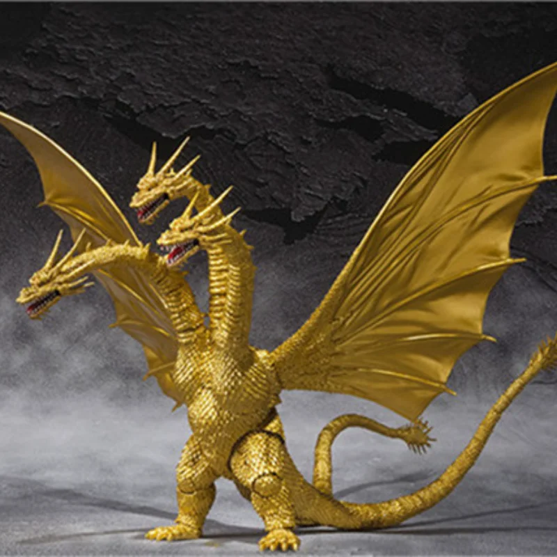 Аниме модель Godzilla King Ghidorah Bandai 30 см специальная цветная версия экшн-фигурка