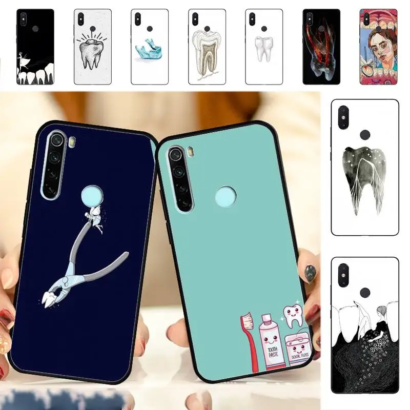 

YNDFCNB dentist tooth Phone Case for RedMi note 4 5 7 8 9 pro 8T 5A 4X case