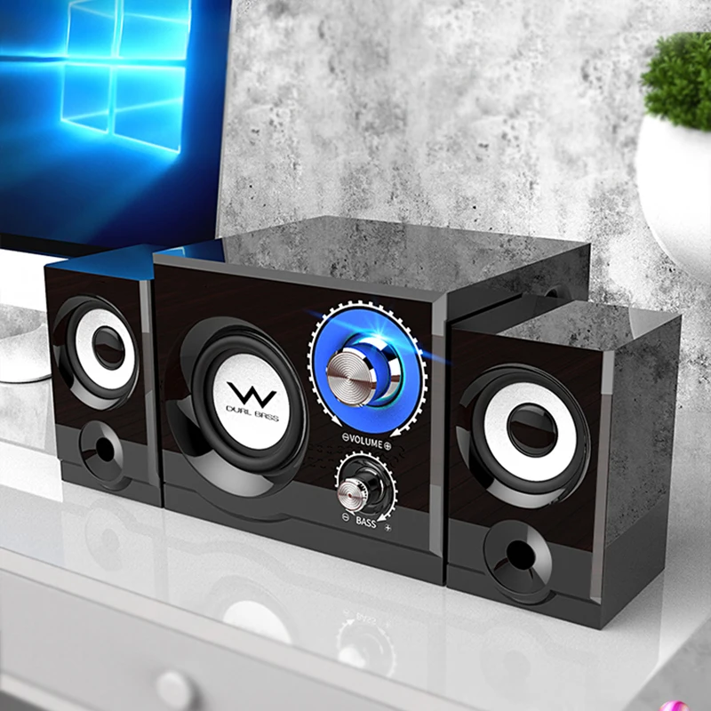 

Wonderful Quality Fashion TV Two Bluetooth s Computer Audio Subwoofer Mobile Phone Friends Party Power High Adjustable AF