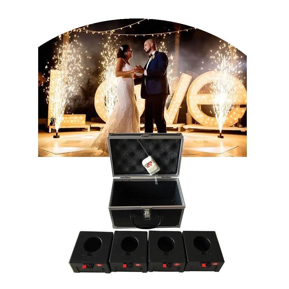 

D04 Remote Control 4 Channel Receiver Control Indoor Fountain Base Pyrotechnic Fireworks Wedding Machine