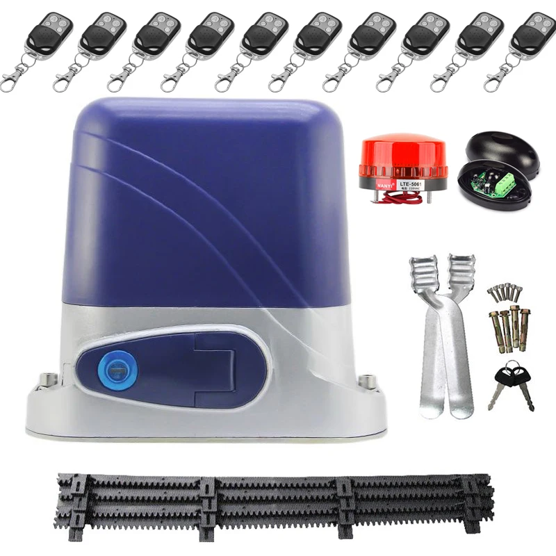 Автоматический привод для открывания раздвижных ворот 500 кг 4 м нейлоновая стойка